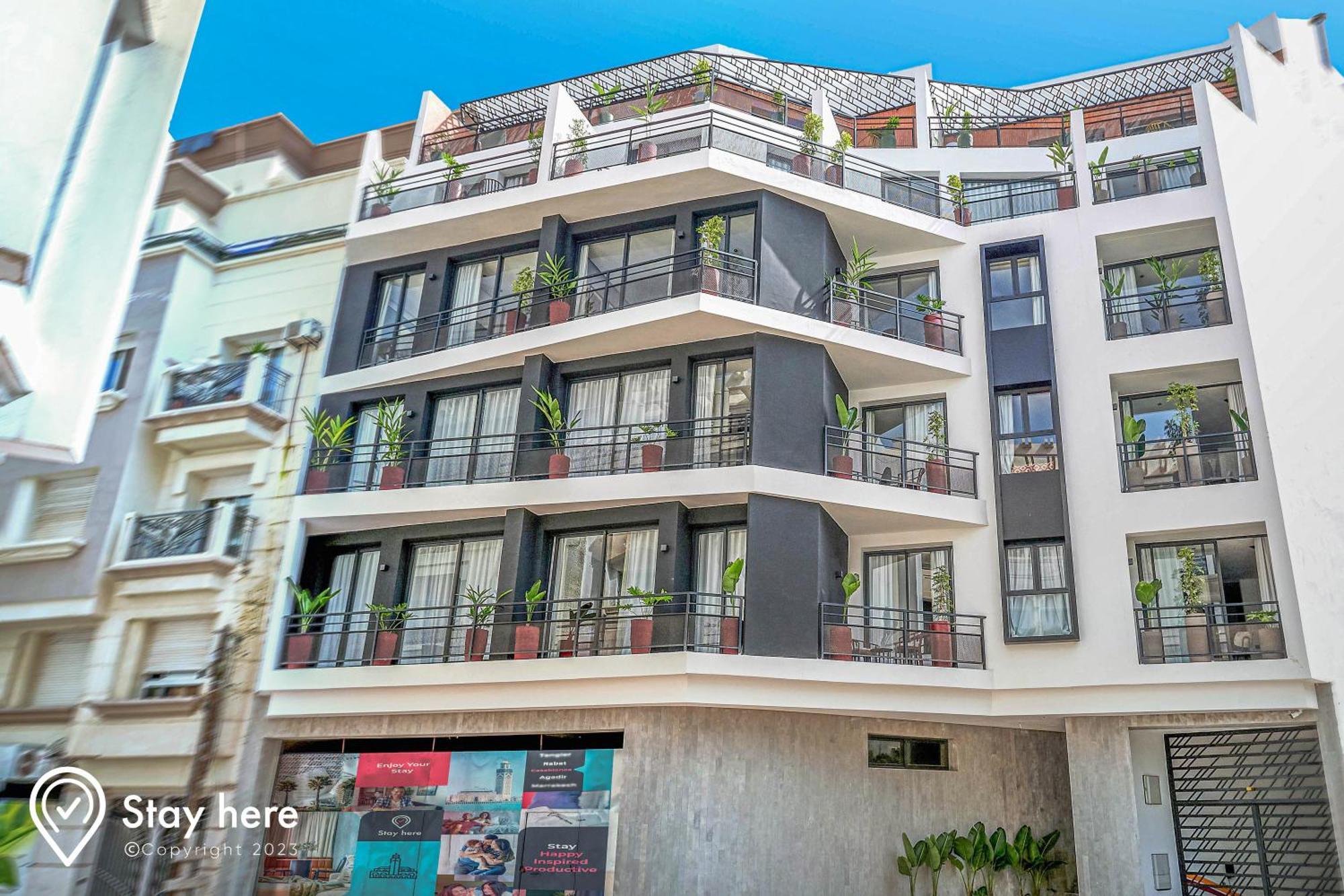 Stayhere Casablanca - Maarif - Elite Residence Eksteriør billede