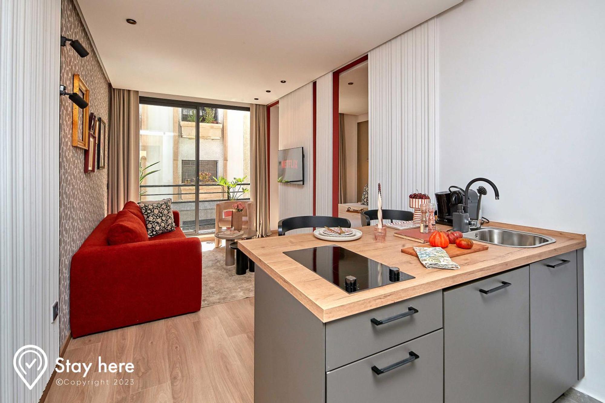 Stayhere Casablanca - Maarif - Elite Residence Eksteriør billede
